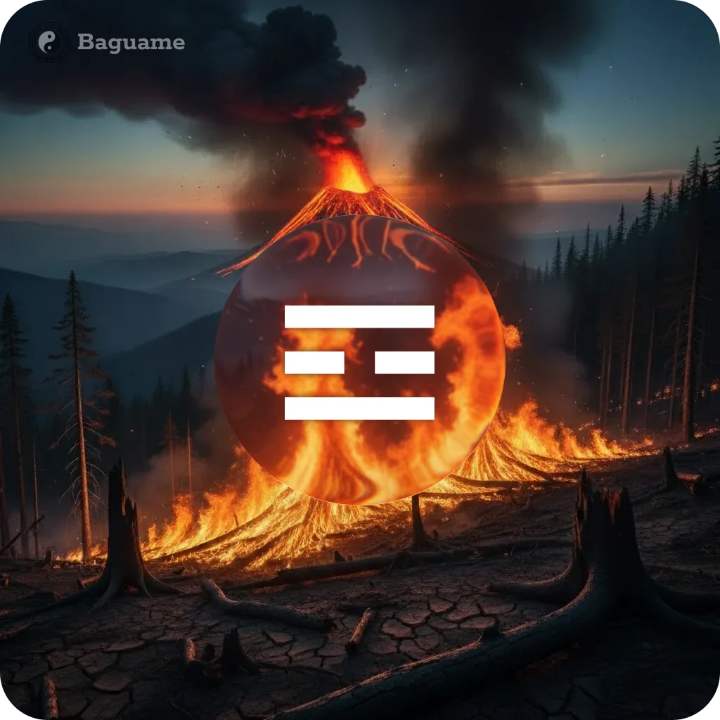 ☲ LI (lí) ☲ LI (lí) - Trigramm element nature visualisation