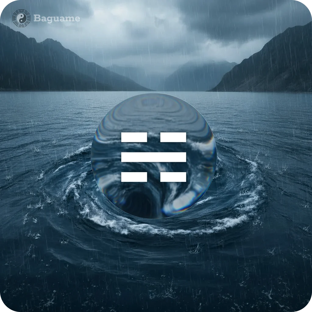 ☵ KAN (kǎn) ☵ KAN (kǎn) - Trigramm element nature visualisation