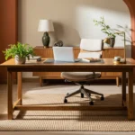 Focused modern home office design for success.